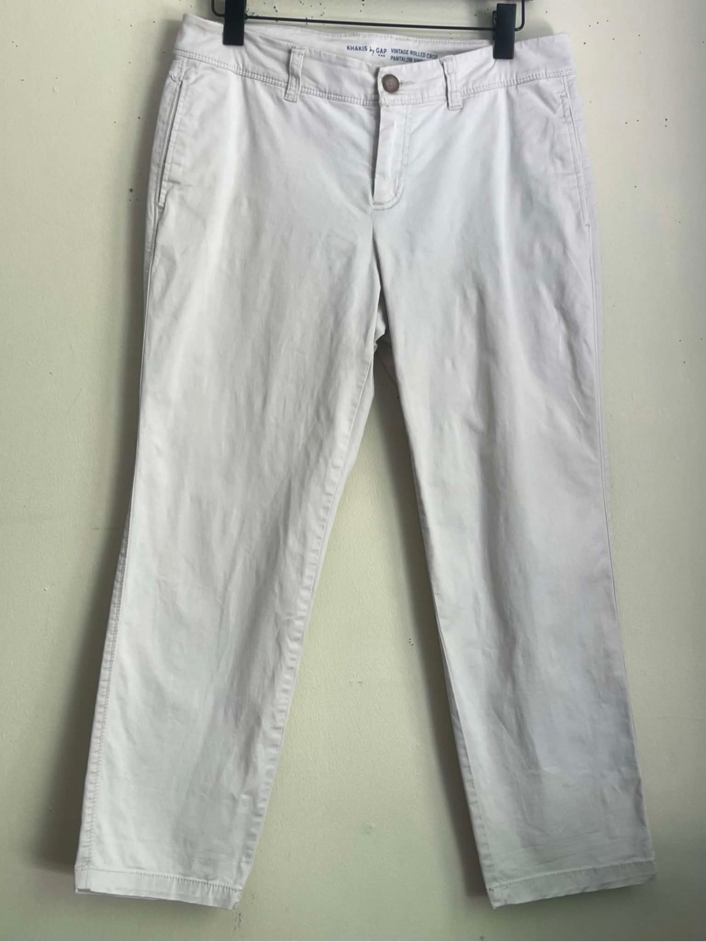 GAP Women's White Straight-Leg Pants